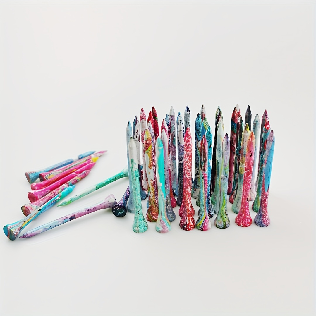 Golf Exercise Equipment - 30Pcs New Golf Tee Dazzling Colorful