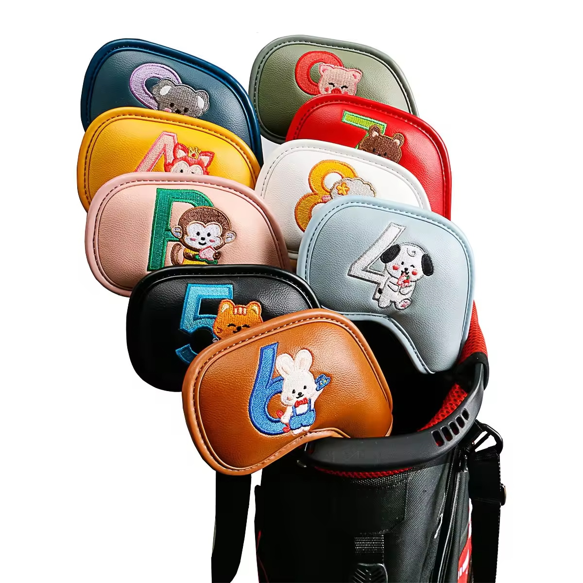 9Pcs Cute Cartoon Animal Golf  - Golf Equipment Organizer ulasan dan harga