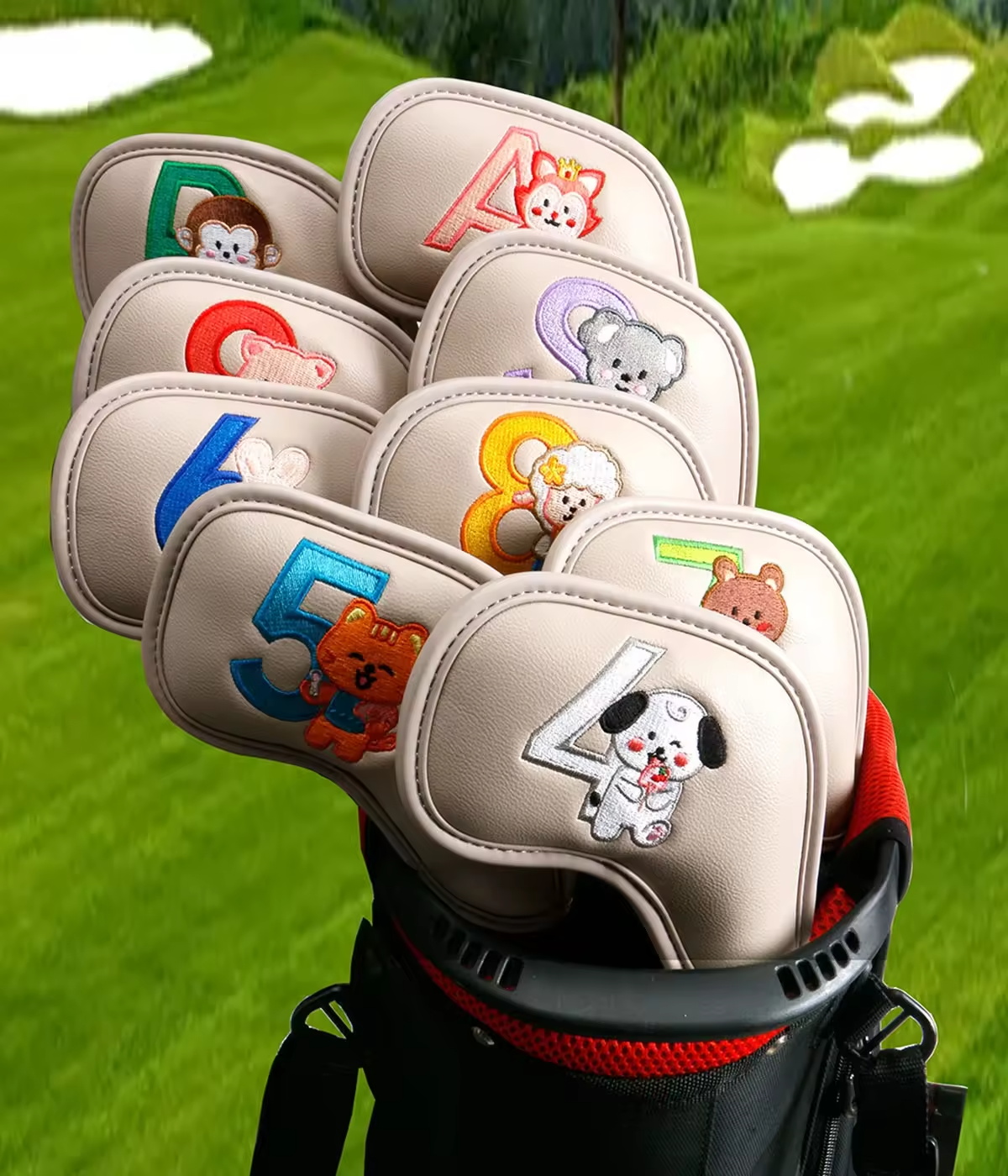 9Pcs Cute Cartoon Animal Golf  - Golf Equipment Organizer ulasan dan harga